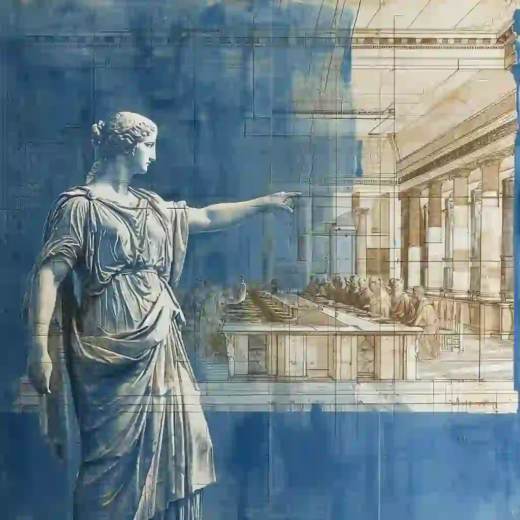 A scenic view of a person working on a computer in the jungle